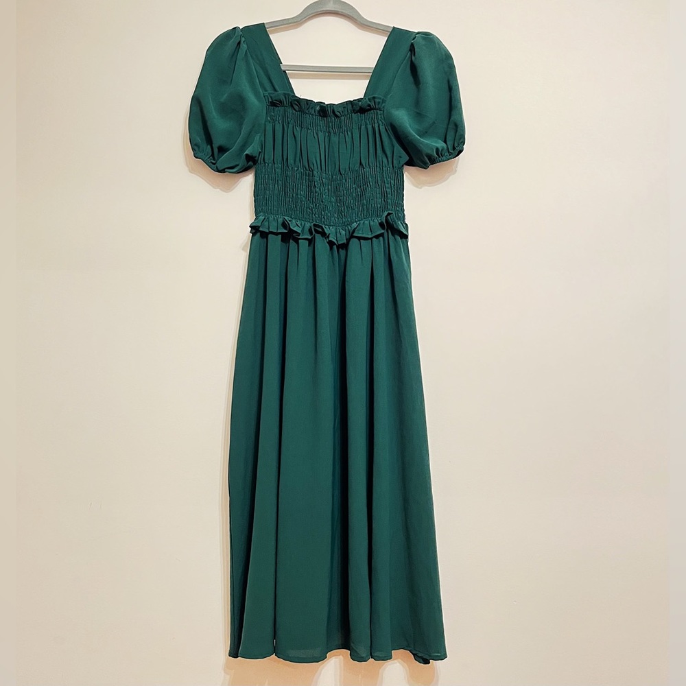 Midi Dark Green Dress